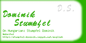 dominik stumpfel business card